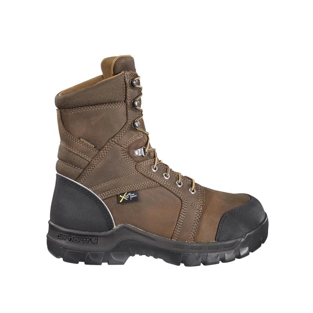 8" Rugged Flex Waterproof MG Composite Toe Work Boot Brown