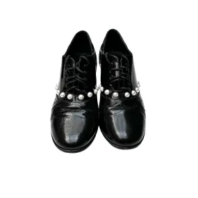 Black Patent Loafers - 9.5