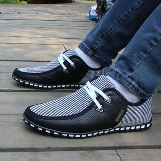 British Style PU Leather Breathable Men Shoes