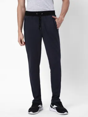 Cotstyle Men's Super Combed Cotton Slim-Fit Track Pants with Side Pocket, Colour Dark Grey-Style no.TP1100