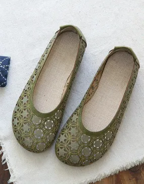 Handmade Comfortable Hollow Summer Flats