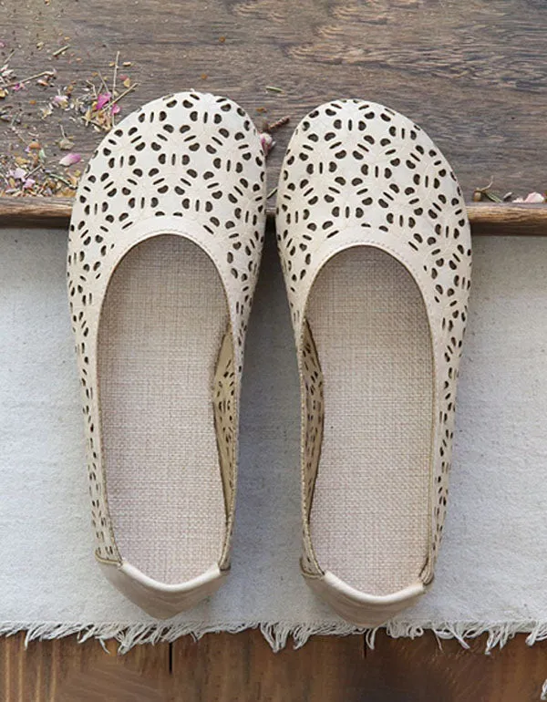 Handmade Comfortable Hollow Summer Flats