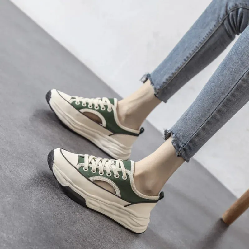 Hnzxzm Women Footwear Black Canvas Ladies Shoes Lace Up Low Trends 2024 Y2k Fashion Summer Luxury Shoe on Offer Walking New Light