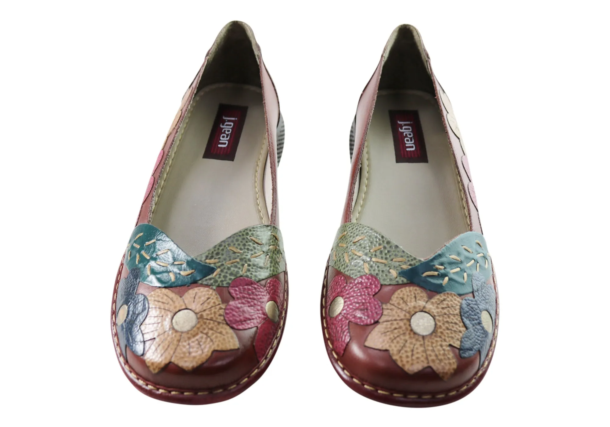 J Gean Bloom Womens Comfortable Leather Shoes Made In Brazil