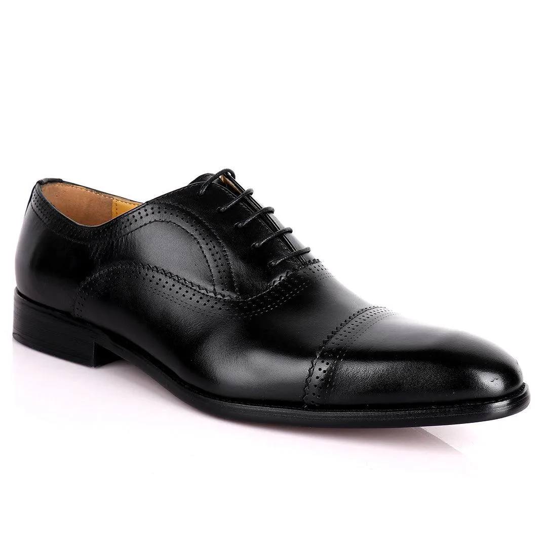 J.M Weston Premium Oxford Men' Shoe-Black