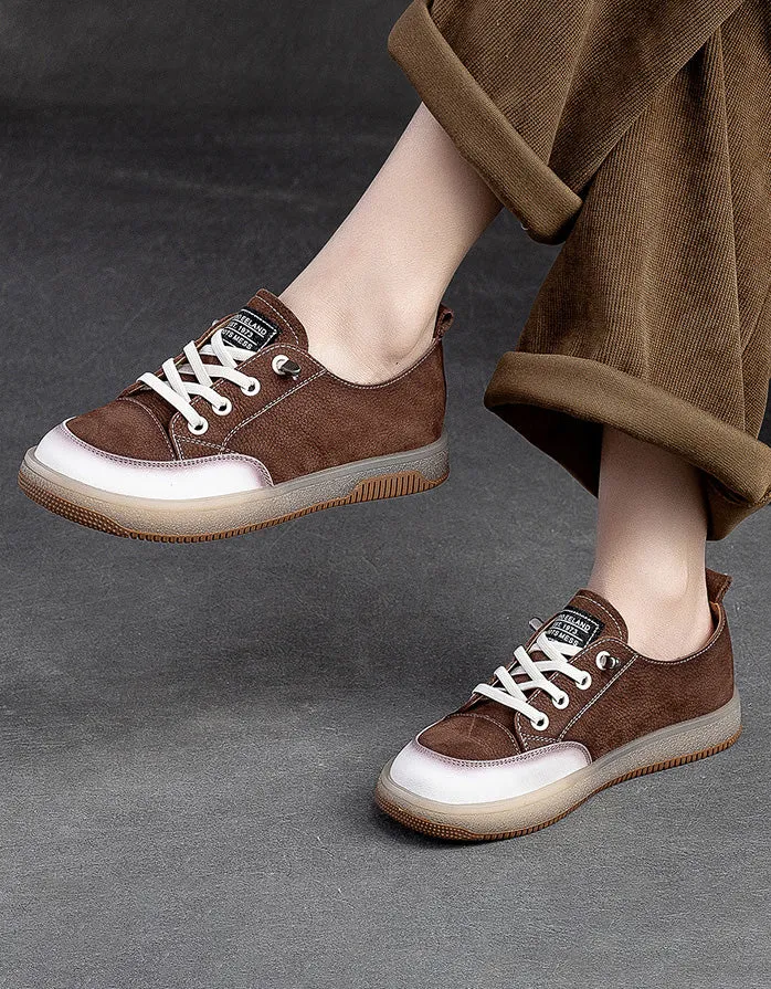 Lace-up Comfortable Suede Casual Sneakers