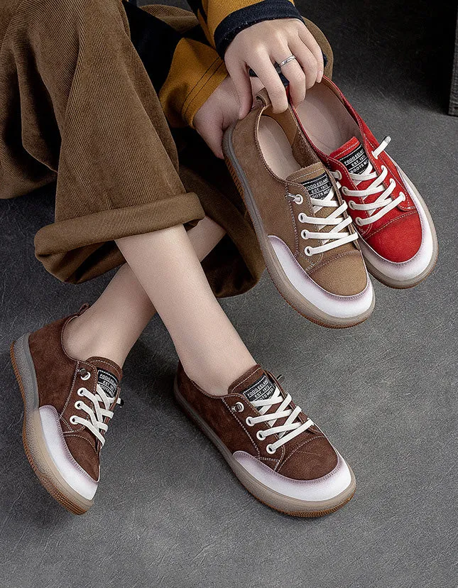 Lace-up Comfortable Suede Casual Sneakers