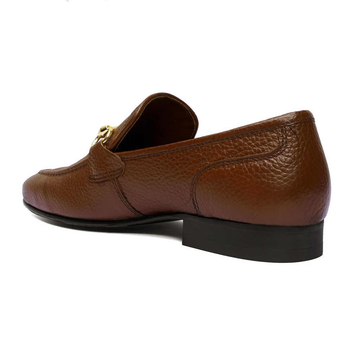 Most Comfortable Loafer In Textured Tan Leather