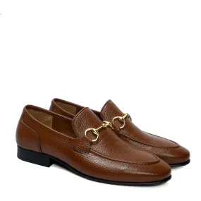 Most Comfortable Loafer In Textured Tan Leather