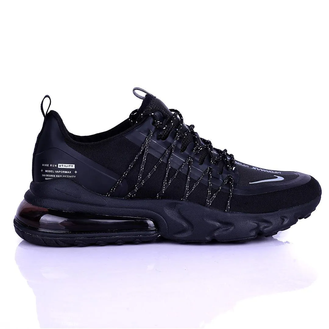 NK Run Utility  360 Degree Reflectivity Black Sneakers Designed