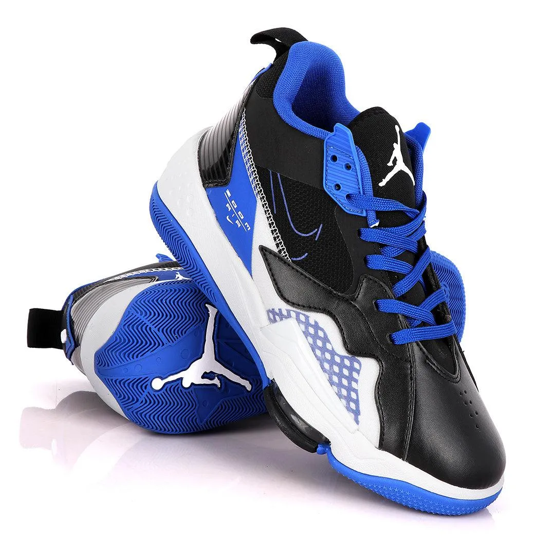 Original Air Jordan Zoom Royal Blue And Black Sneakers