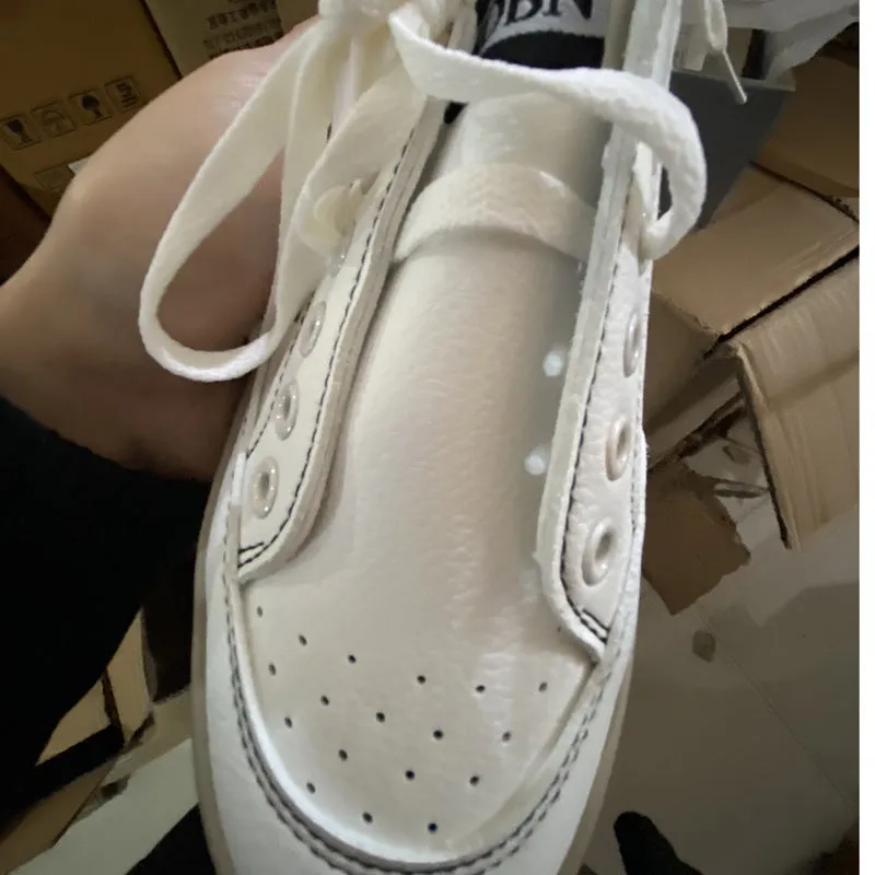 Popular Unique Women's Shooting White Summer Canvas Shoes