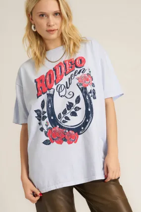 Rodeo Queen Relaxed Tee - Blue Dusk