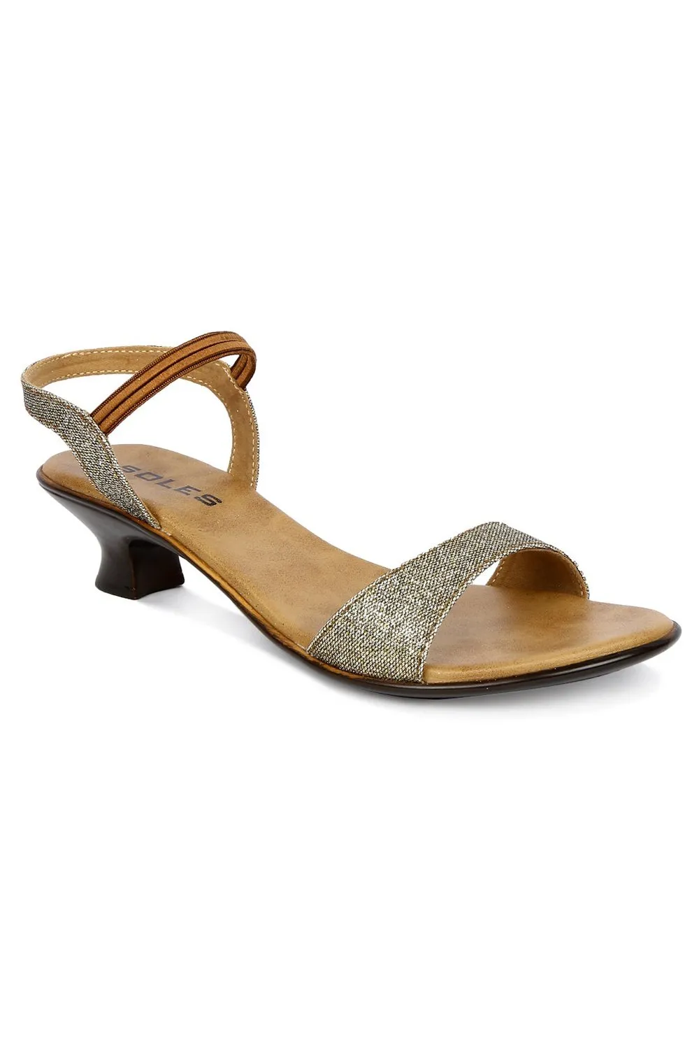 SOLES Elegant Champagne Heels Sandals - Sophisticated Style for Any Occasion