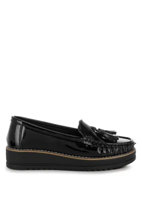 Strelka Tassel Detail Flatform Loafers