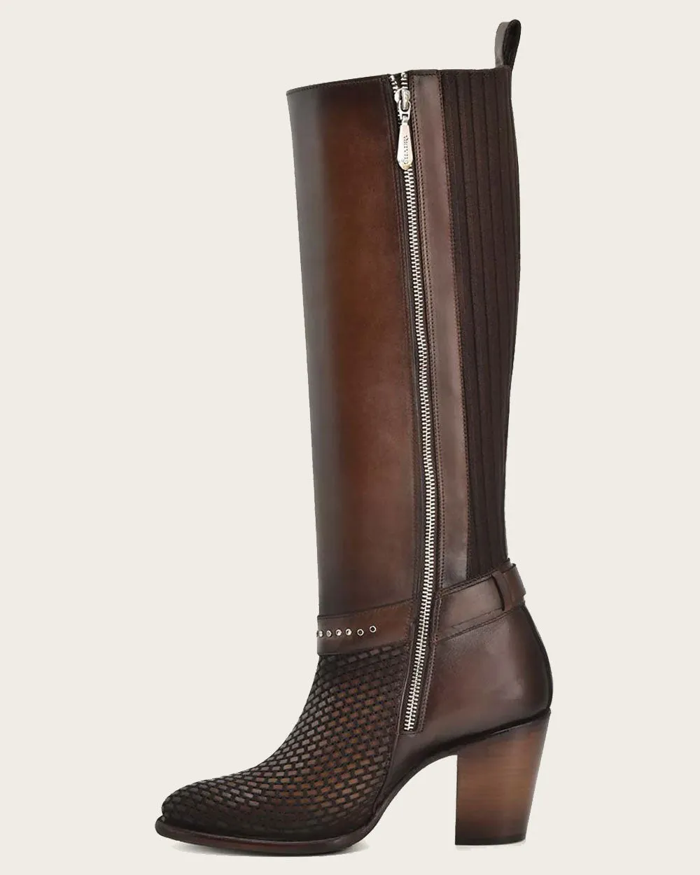 Tall stylish honey boot