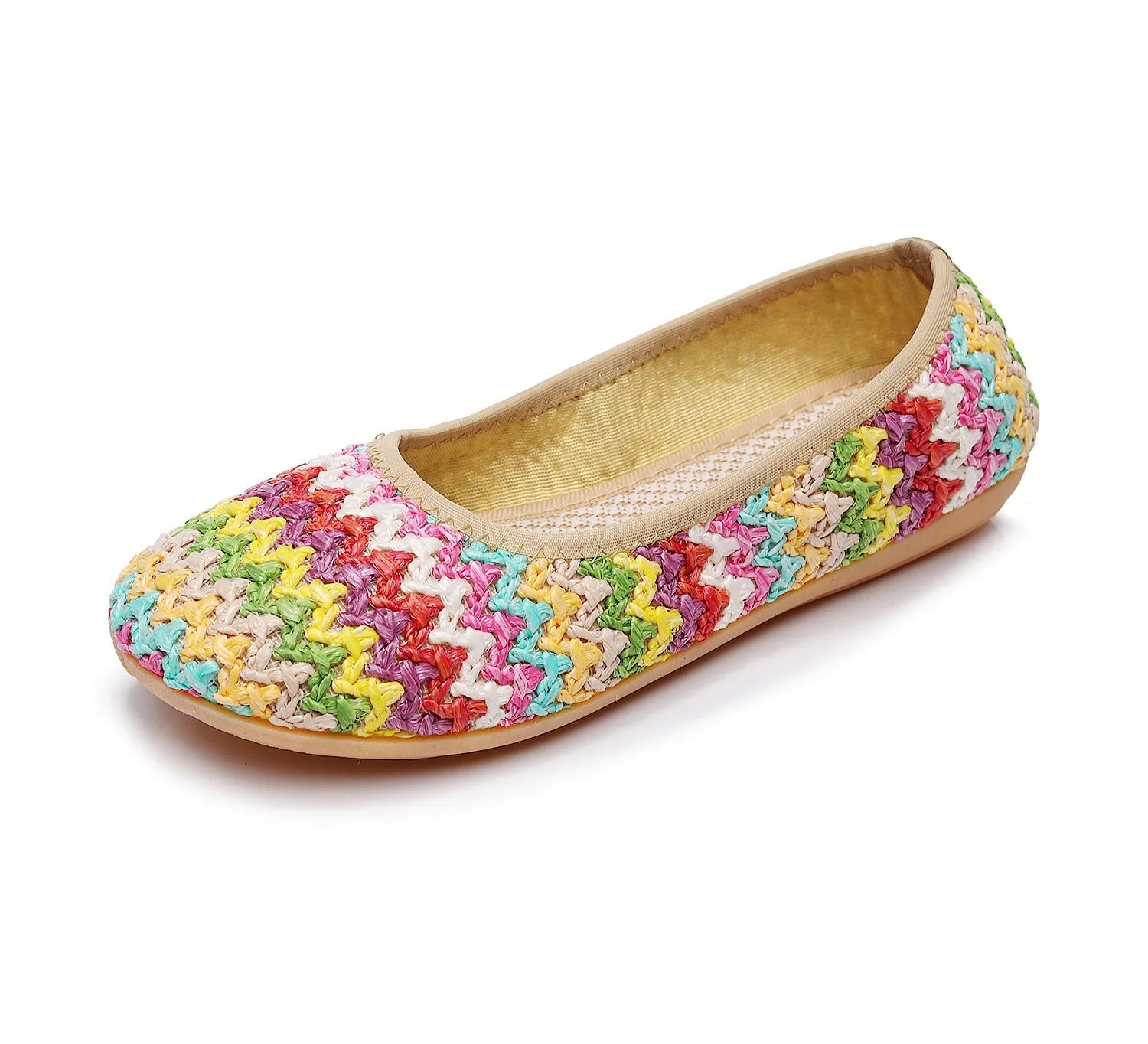 Women's Soft Bottom Beach Woven Cloth Summer Ethnic Canvas Shoes