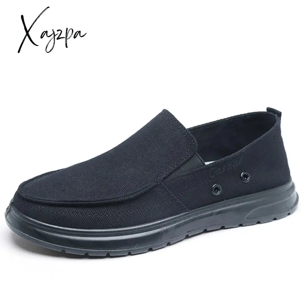 Xajzpa - Men Sneakers Brand Summer Breathable Luxury Outdoor Sneakers Men's Vulcanize Shoes Moccasins Designer Canvas Men's Canvas Shoes