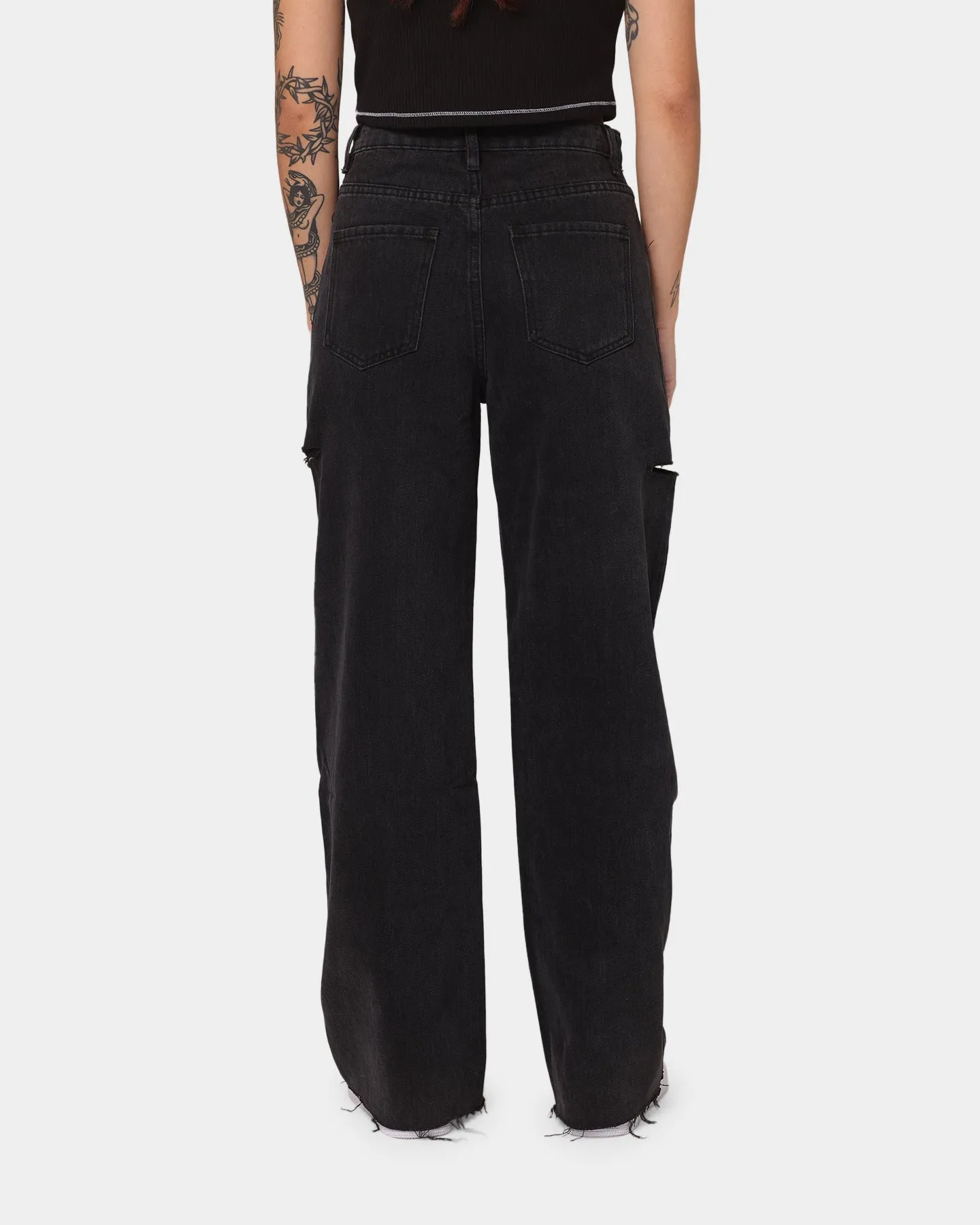 XXIII Women's Roro Wide Leg Jeans Black